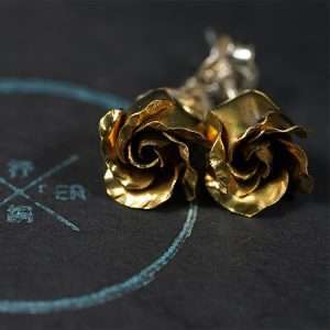 小玫瑰花耳環 ROSE STUD